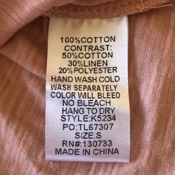 Peach Umgee Blouse - size small - Picture 6 of 6